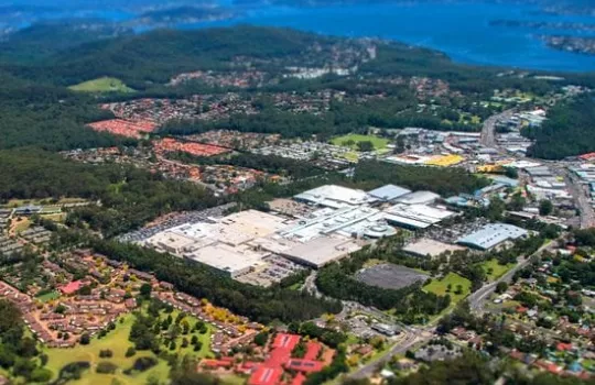 Erina Fair Shopping Centre - aerial shot